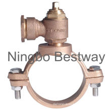 Brass Ferrule Valve with Saddle Clamp